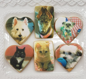 20 Photo Cookies - Your Photo(s), Any Shape